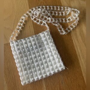 Clear Acrylic Beaded Bag
